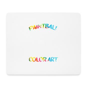 Paintball Creative Paint Color Art Airsoft Paint - Mouse Pad (horizontal) - white - Front