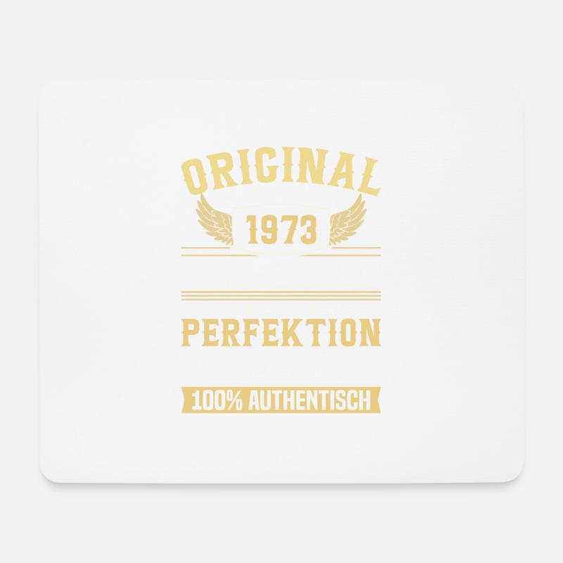 Vintage 1973 - Perfektes 50. Geburtstagsgeschenk - Mousepad (Querformat) - Weiß