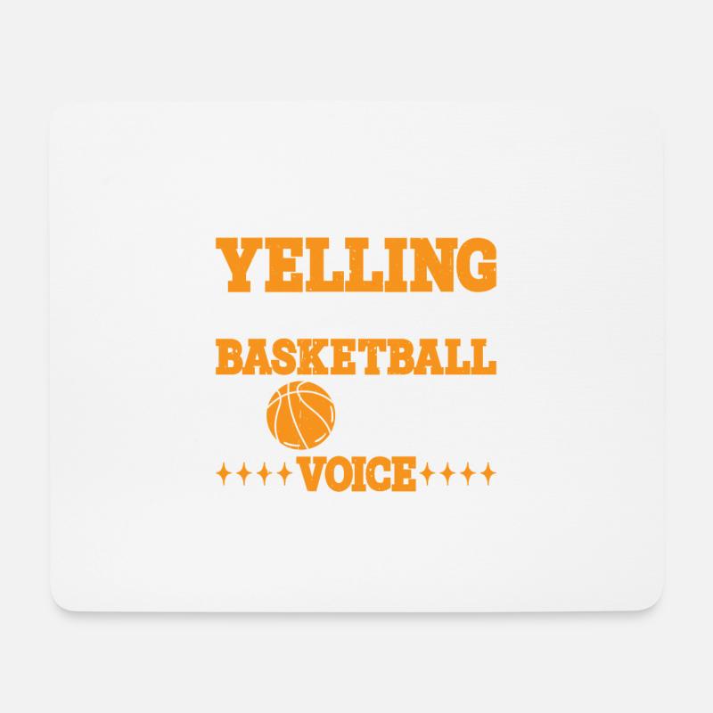 This Is Just My Basketball Coach Voice 3 - Mousepad (Querformat) - Weiß