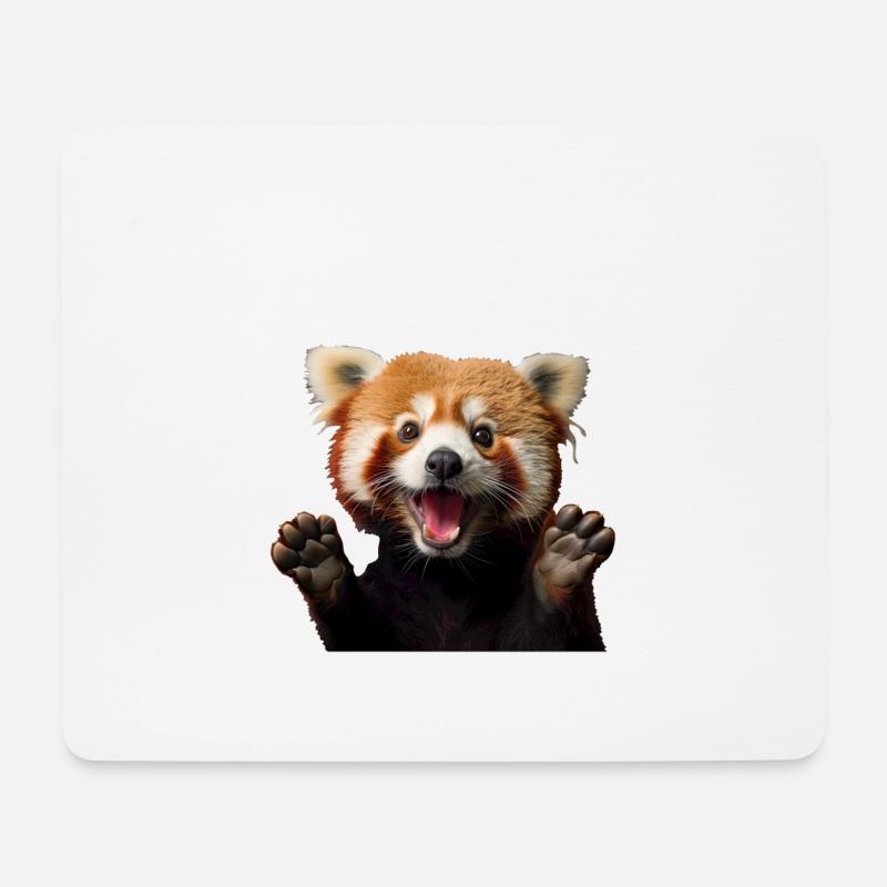 4 Jahre Kleiner Roter Panda Pandas 4. Geburtstag - Mousepad (Querformat) - Weiß