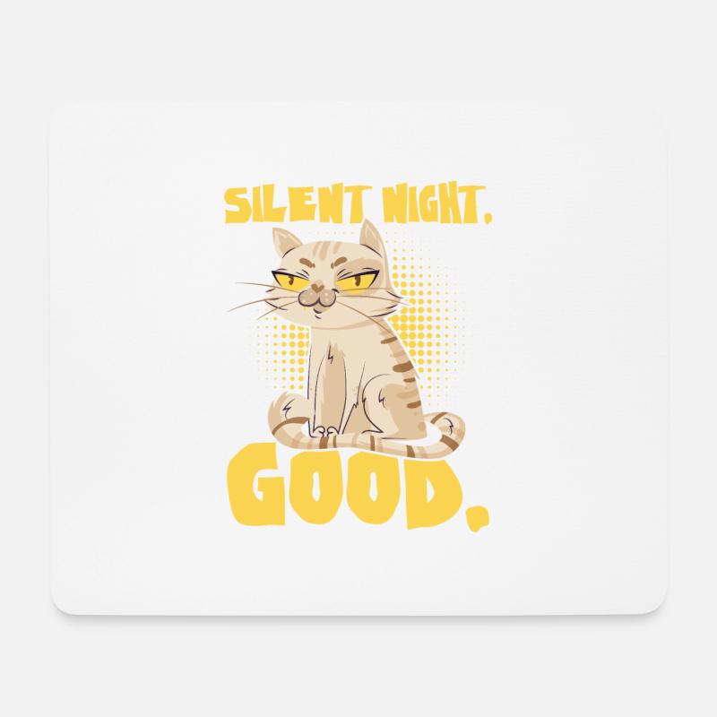 Silent Night - Mousepad (Querformat) - Weiß