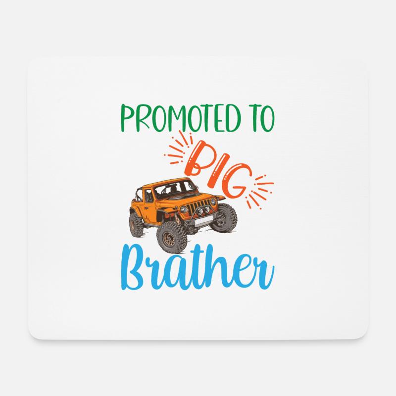 big brother, Befördert zum großen Bruder Geschenk - Mousepad (Querformat) - Weiß