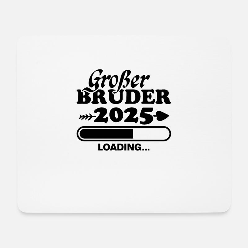 Großer Bruder 2025 - Mousepad (Querformat) - Weiß