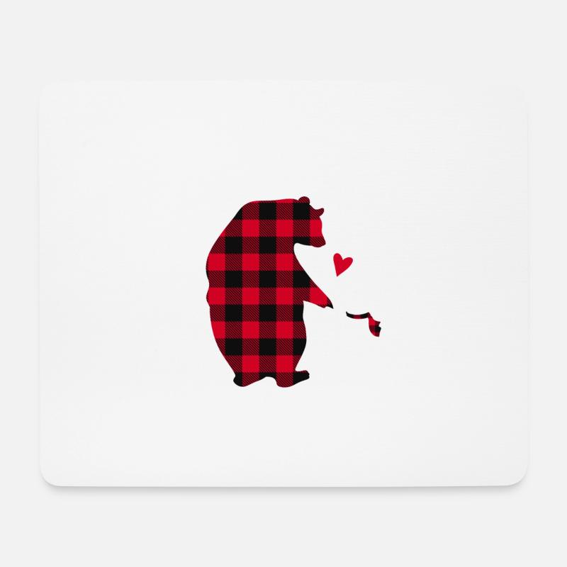 Mommy Bear - Mousepad (Querformat) - Weiß
