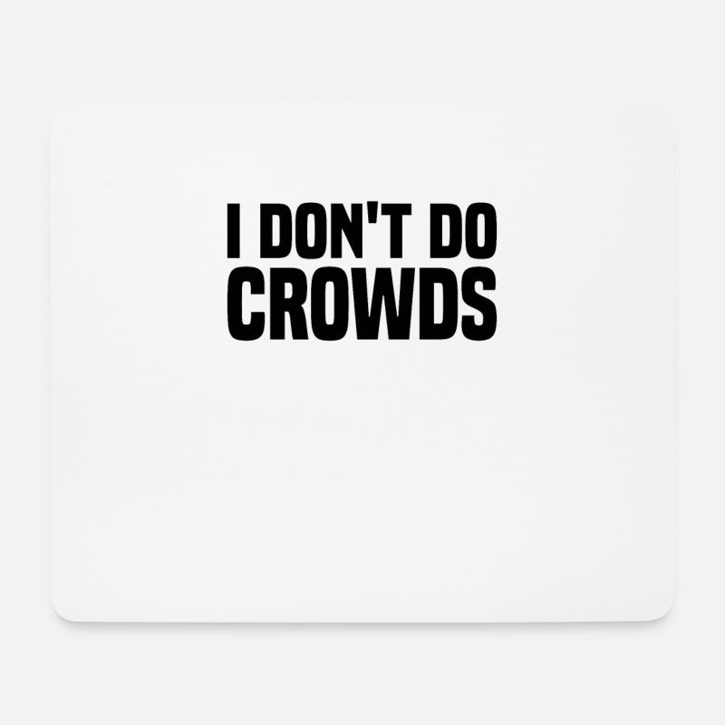 Misanthrop Menschenhasser Asozial Introvertiert - Mousepad (Querformat) - Weiß