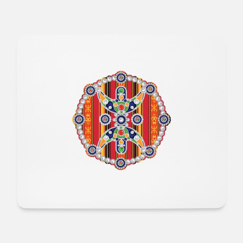 AMAZIGH ZYMBOLE BERBER Z IMAZIGHEN BIJOU KABYLE - Mousepad (Querformat) - Weiß