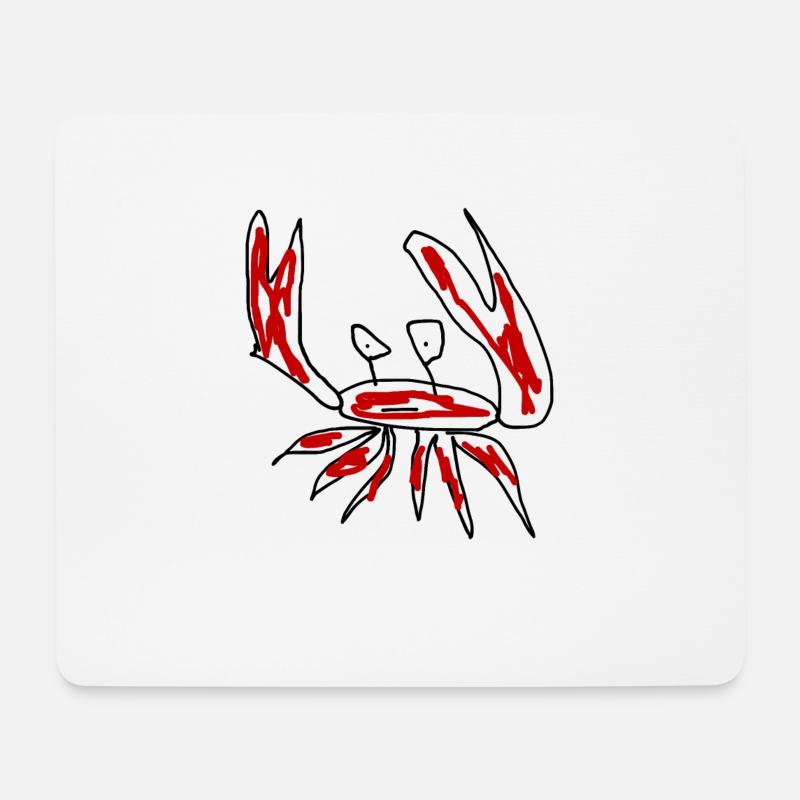 Krebse Krebstiere - Mousepad (Querformat) - Weiß