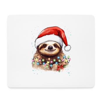 Sloth Graphic, Funny Sloth Christmas Pajama - Mouse Pad (horizontal) - white - Front