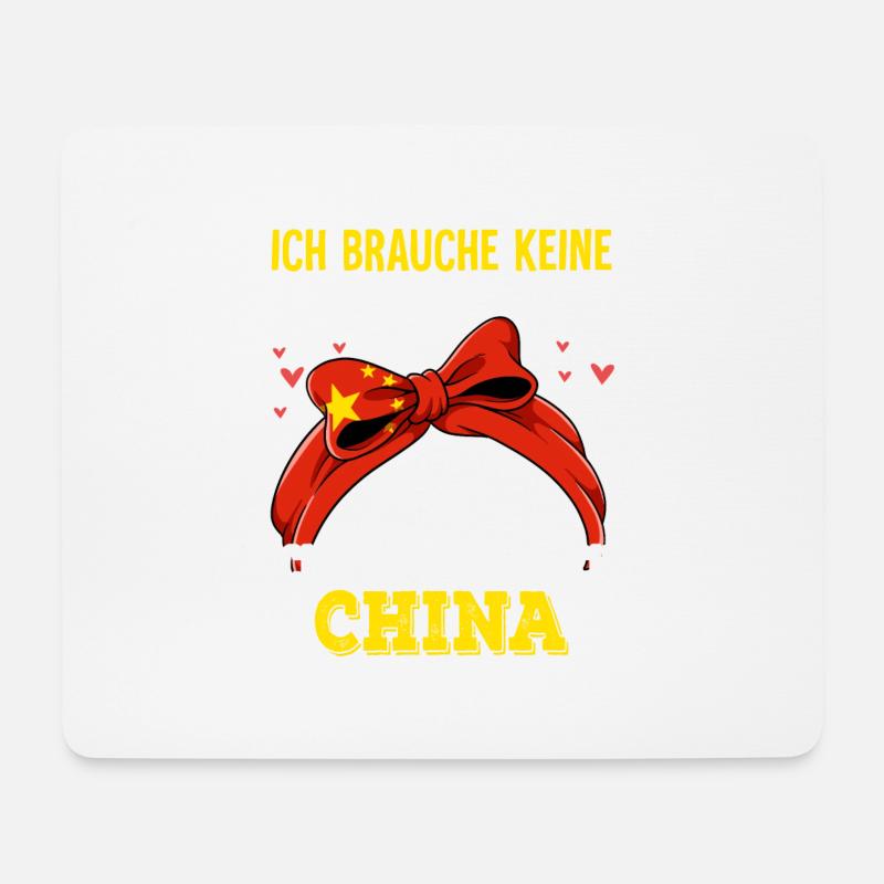 China - Mousepad (Querformat) - Weiß