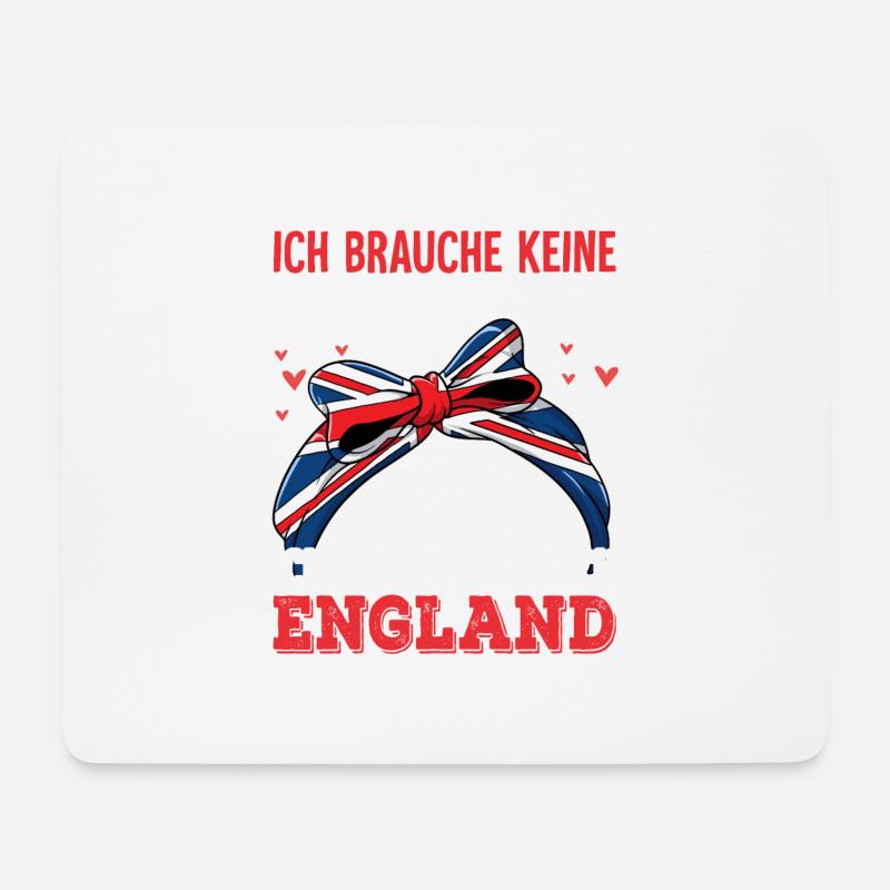 England - Mousepad (Querformat) - Weiß