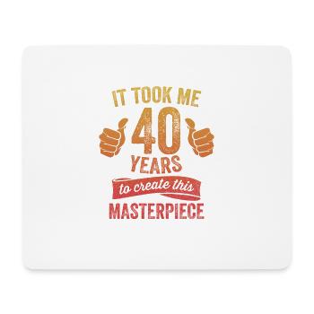 Drôle 40 ans blague 40e anniversaire gag fier - Tapis de souris (format paysage) - blanc - Devant