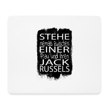 spaß windhund chihuahua boxer geek spruch - Mousepad (Querformat) - Weiß - Vorne