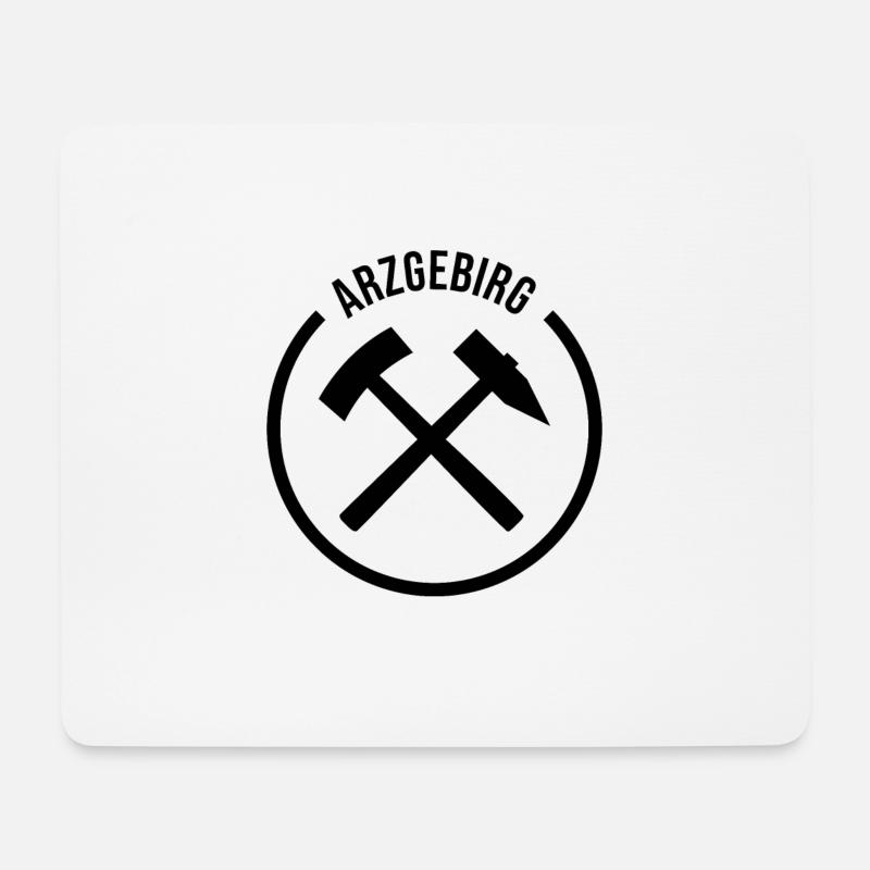 Arzgebirg Bergbau - Mousepad (Querformat) - Weiß