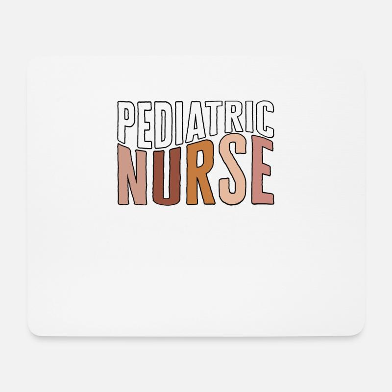Pädiatrisches Ergotherapeuten-Hemd, Pädiatrie - Mousepad (Querformat) - Weiß