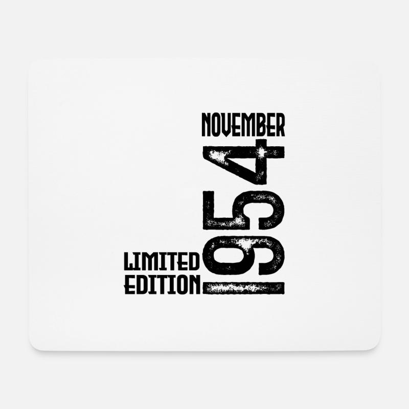 November 1954 Geschenk zum Jahrestag. November 1954. - Mousepad (Querformat) - Weiß
