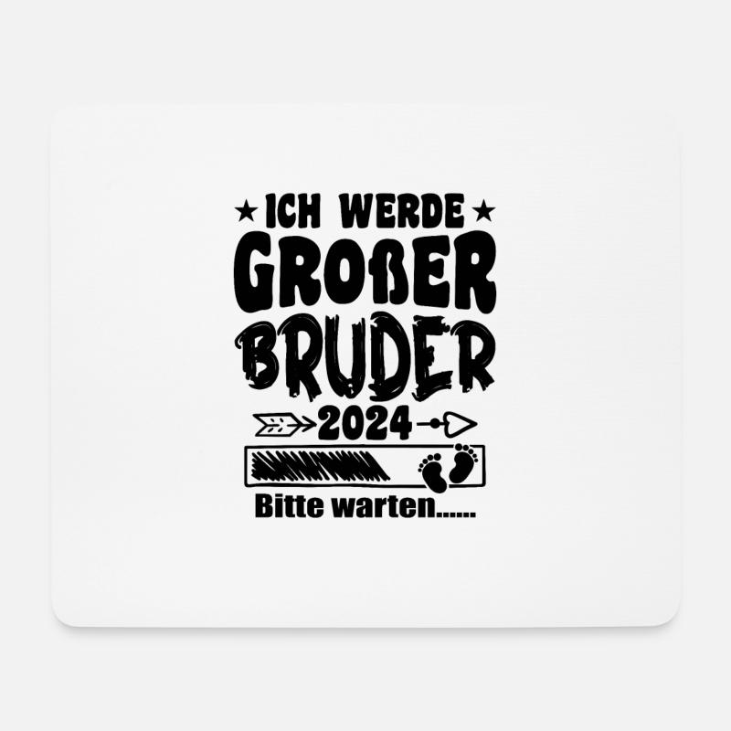 Ich werde Großer Bruder 2024 - Mousepad (Querformat) - Weiß