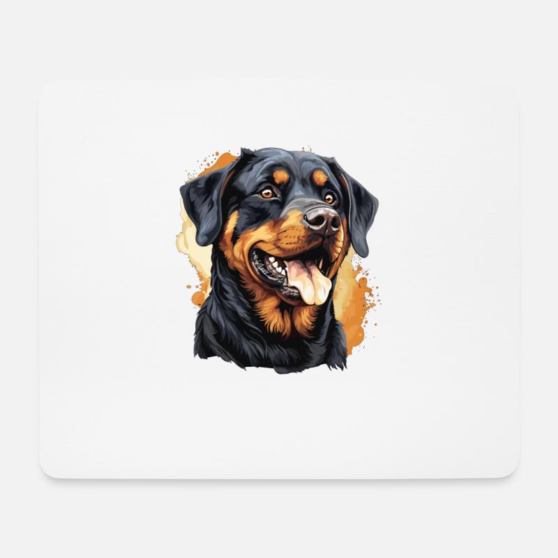 Rottweiler - Mousepad (Querformat) - Weiß