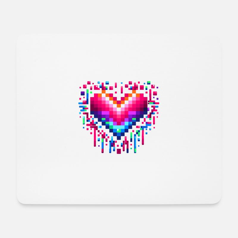 Das Pixel-Leben hat mich auserwählt - Mousepad (Querformat) - Weiß