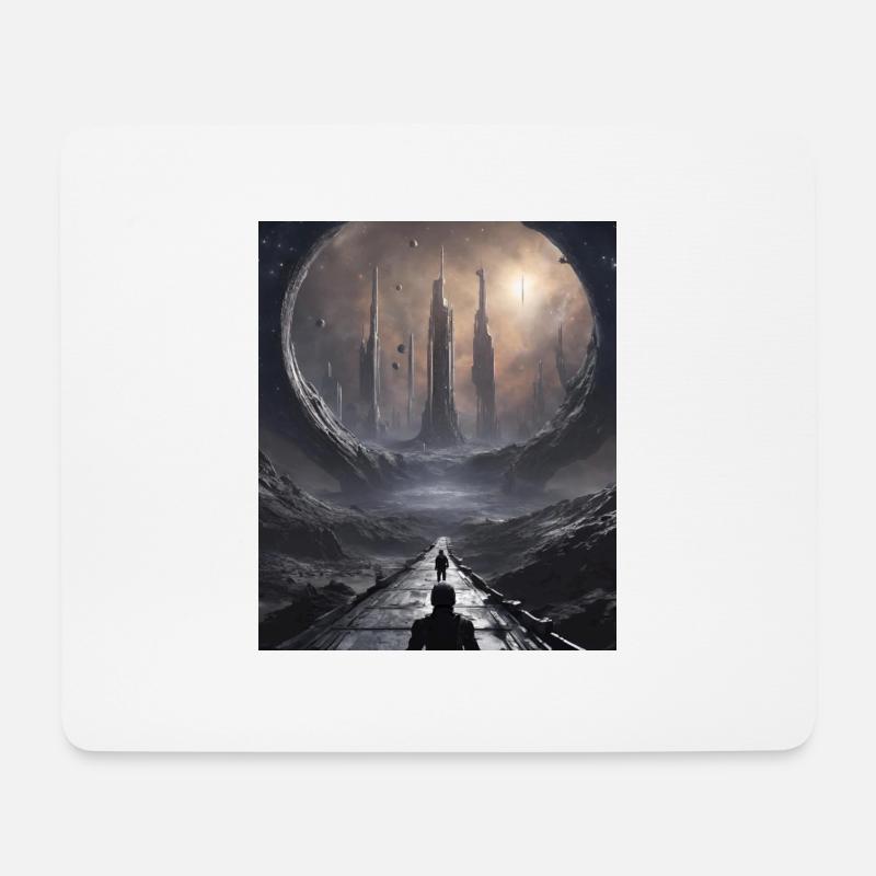 Astronomie - Mousepad (Querformat) - Weiß