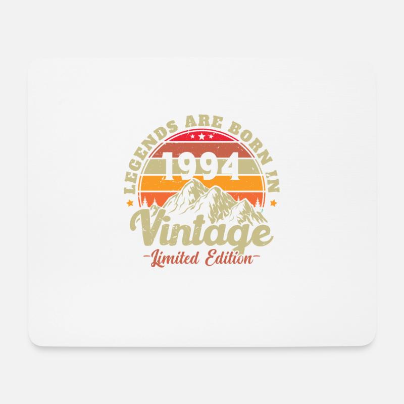 Legenden wurden 1994 geboren Vintage-Geschenk - Mousepad (Querformat) - Weiß