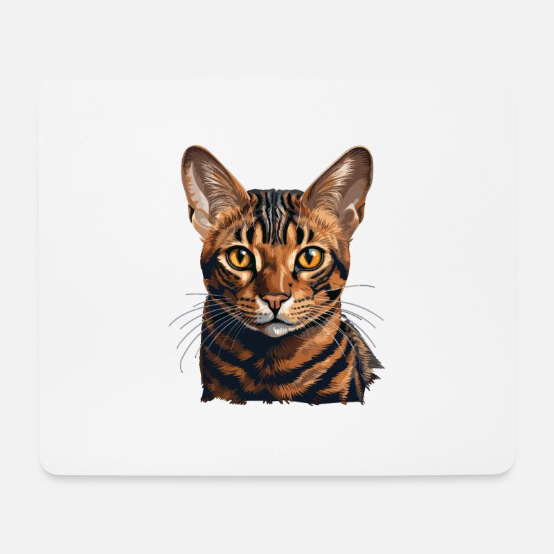 Bengal Cat - Mousepad (Querformat) - Weiß