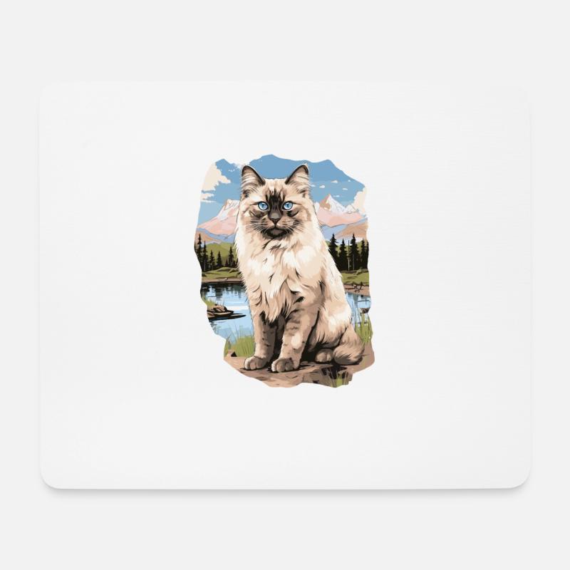 Ragdoll - Mousepad (Querformat) - Weiß