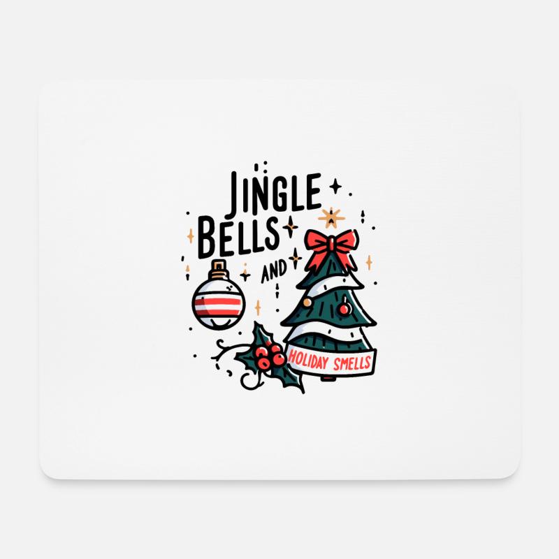 Jingle Bells und Urlaubsgerüche - Mousepad (Querformat) - Weiß
