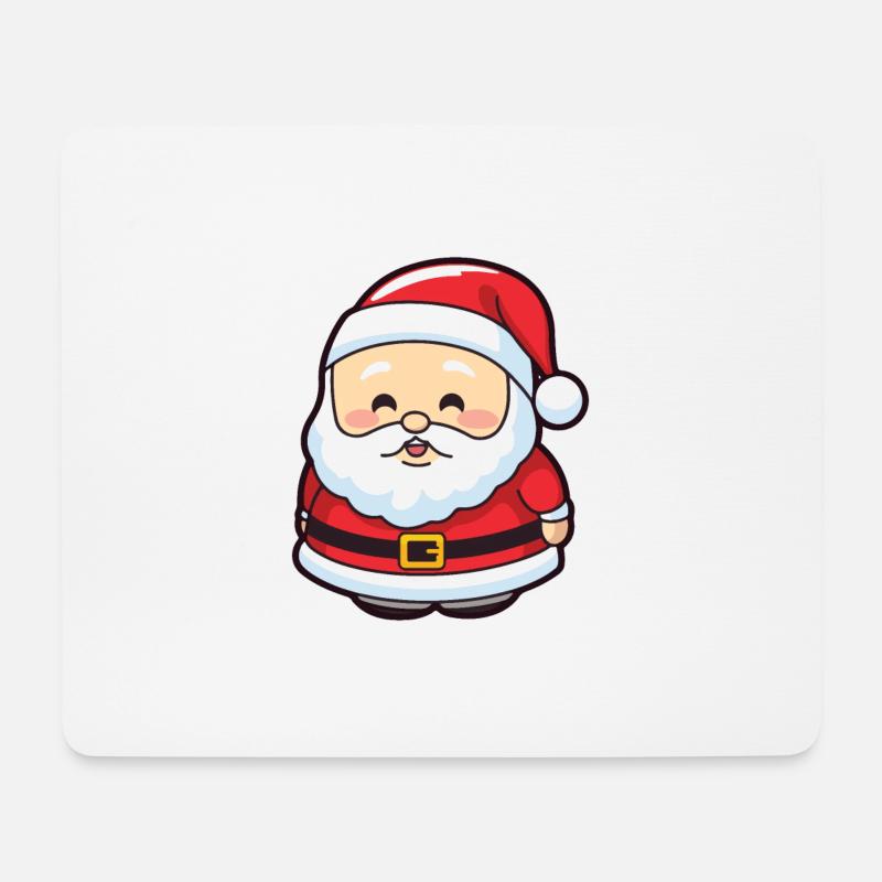 Weihnachtsmann Lustig Weihnachten - Mousepad (Querformat) - Weiß