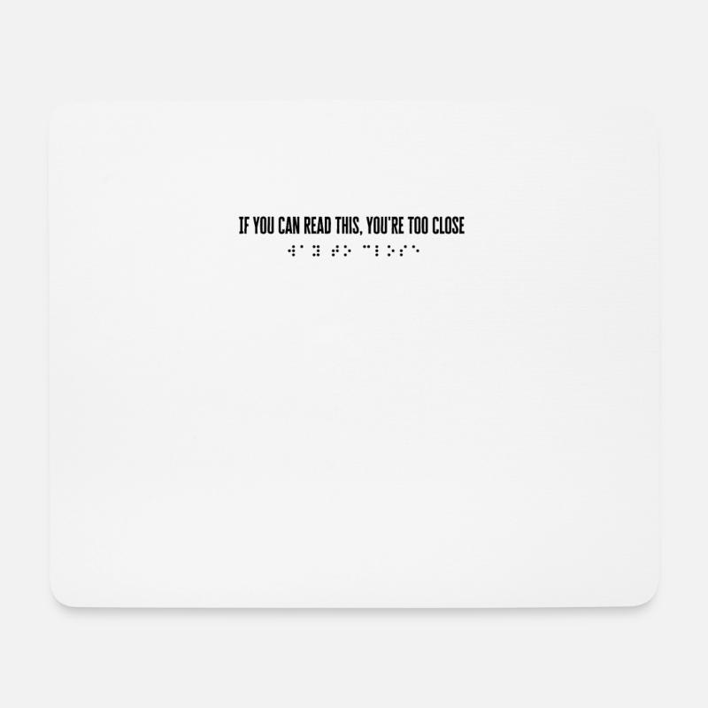Braille-Schrift Blinde Blindheit Bewusstsein - Mousepad (Querformat) - Weiß