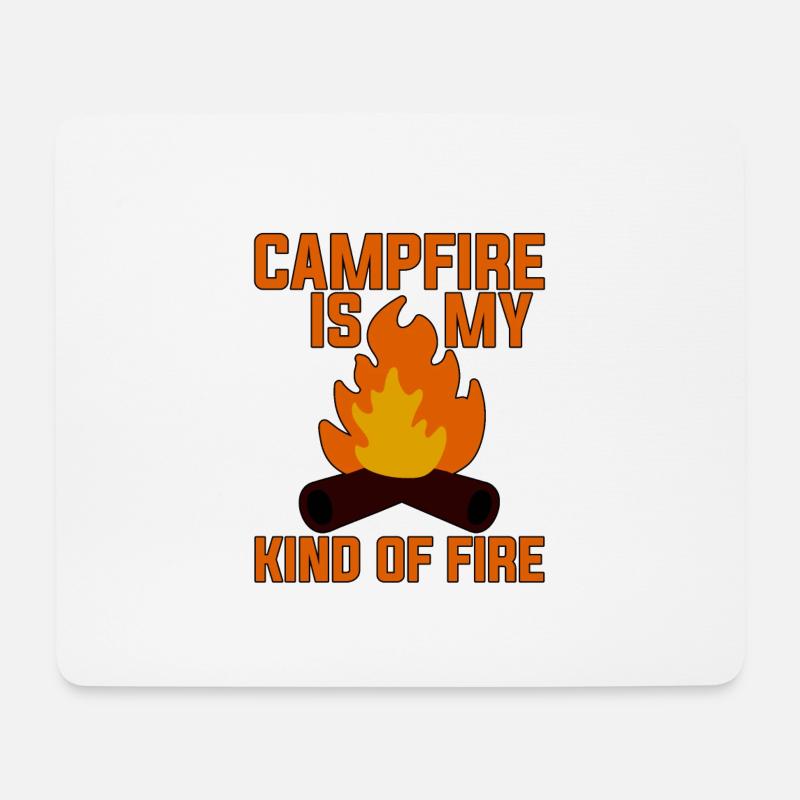 Campfire Is My Kind Of Fire 2 - Mousepad (Querformat) - Weiß