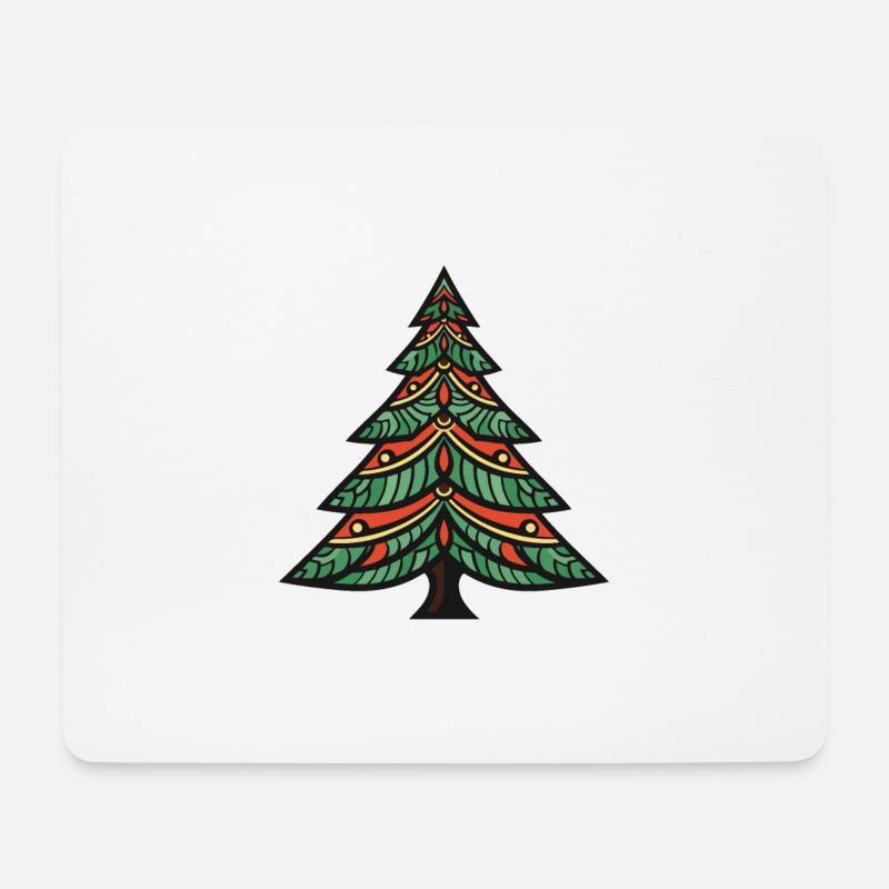 Weihnachtsbaum Weihnachten - Mousepad (Querformat) - Weiß