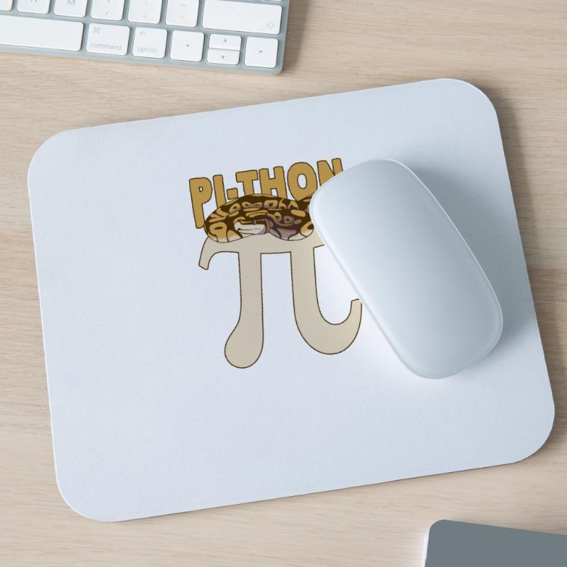 Pi-Thon Funny Pi Day Python Snake Math Mouse Pad (horizontal)
