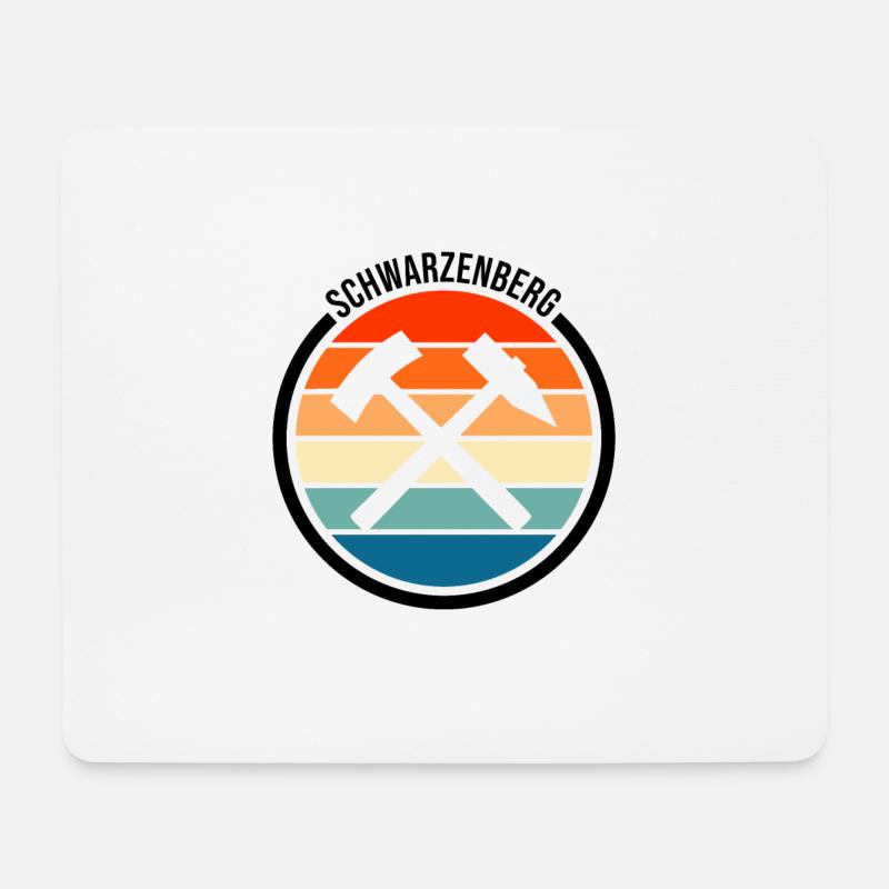 Schwarzenberg Symbol Design - Mousepad (Querformat) - Weiß