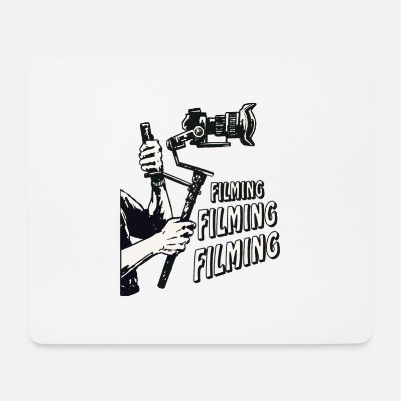 KAMERA FILMEN FILMEN FILMEN - Mousepad (Querformat) - Weiß