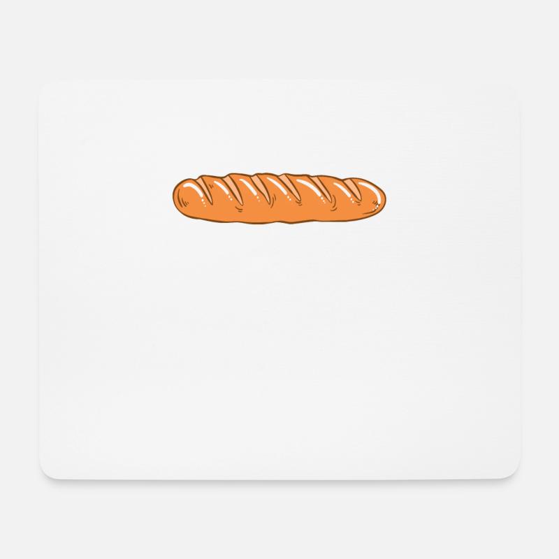Brot backen Bäcker Bäckerei Brot machen - Mousepad (Querformat) - Weiß