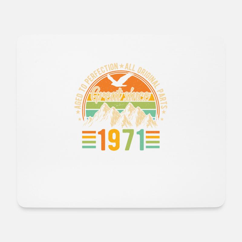 1971 - Ein legendäres Jahr - Mousepad (Querformat) - Weiß