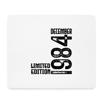 Birthday Gift December 1984. December 1984. - Mouse Pad (horizontal) - white - Front