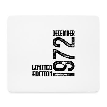Birthday Gift December 1972. December 1972. - Mouse Pad (horizontal) - white - Front