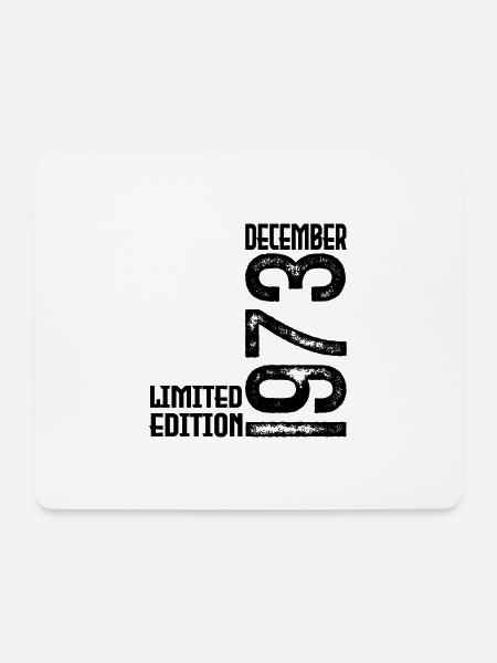 Geburtstagsgeschenk Dezember 1973. Dezember 1973. - Mousepad (Querformat) - Weiß