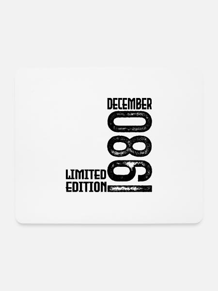 Dezember 1980 Geschenk zum Jahrestag. Dezember 1980. - Mousepad (Querformat) - Weiß