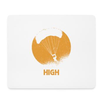 I Like To Get High Parachute Skydiver - Mousepad (Querformat) - Weiß - Vorne