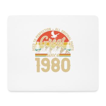 1980 - A legendary vintage - Mouse Pad (horizontal) - white - Front
