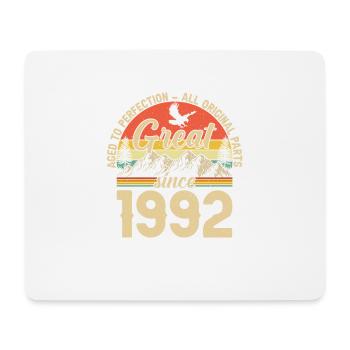 Millésime 1992 – Cadeau légendaire - Tapis de souris (format paysage) - blanc - Devant