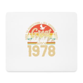 1978 - Un millésime - Tapis de souris (format paysage) - blanc - Devant