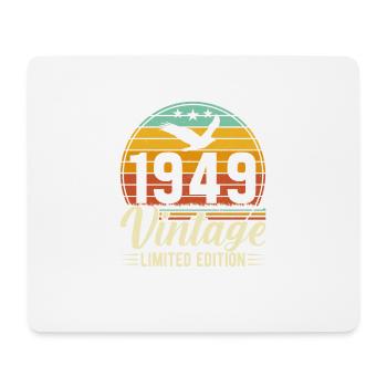 1949 – Chemise d’anniversaire vintage - Tapis de souris (format paysage) - blanc - Devant