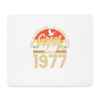 1977 - A legendary year - Mouse Pad (horizontal) - white - Front
