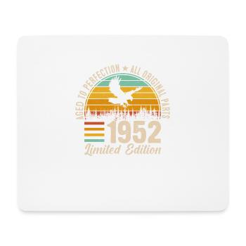 Vintage 1952 - Zeitlose Eleganz zum 72. Geburtstag - Mousepad (Querformat) - Weiß - Vorne