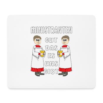 MINISTRANTEN GUT DAS ES UNS GIBT - Mousepad (Querformat) - Weiß - Vorne