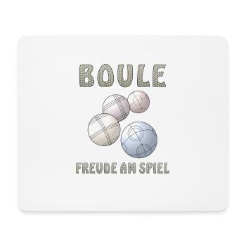 BOULE FREUDE AM SPIEL - Mousepad (Querformat) - Weiß - Vorne