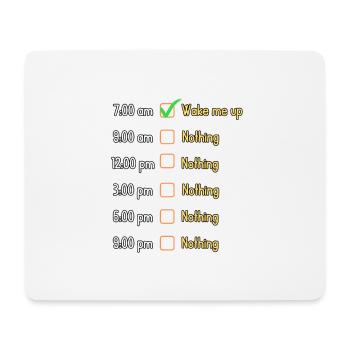Dinge, die man tagsüber tun kann | Lustiges Design - Mousepad (Querformat) - Weiß - Vorne